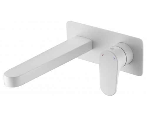 Boheme Смеситель для умывальника или ванны из стены SPECTRE Matt White 455-MW