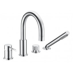 Смеситель на борт ванны Boheme Uno 460-CR хром