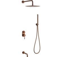 Душевая система скрытого монтажа Boheme Uno Brushed Bronze 464-2-CB брашированная бронза