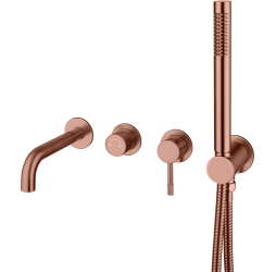 Смеситель для ванны Boheme Uno Copper Brushed 464-3-CB брашированная медь