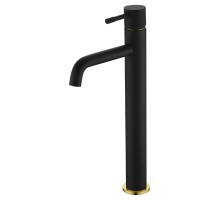 Boheme Смеситель для умывальника высокий, Uno. Черный Золото 462-BG