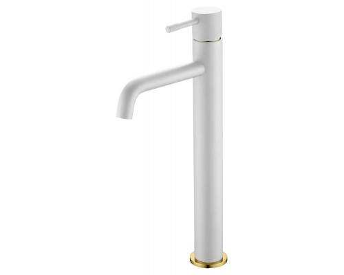 Boheme Смеситель для умывальника высокий, Uno. Белый Золото 462-WG