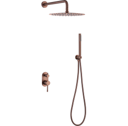 Душевая система скрытого монтажа Boheme Uno 464-CB брашированная медь