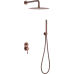 Душевая система скрытого монтажа Boheme Uno 464-CB брашированная медь