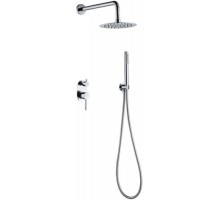 Boheme Смеситель встроенный + верхний 30см+ ручной душ, Uno. Хром 464-CR Boheme Смеситель встроенный + верхний 30см+ ручной душ, Uno. Хром 464-CR