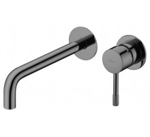 Boheme Смеситель для умывальника мз стены, Uno. Shine Gun Metall 465-SGM