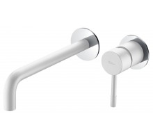 Boheme Смеситель для умывальника из стены, Uno. Белый Хром 465-WCR