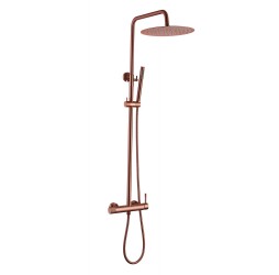 Стойка для душа со смесителем Boheme UNO BRUSHED BRONZE без излива