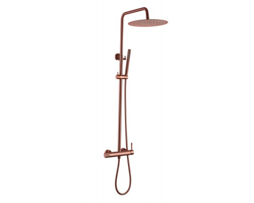 Стойка для душа со смесителем Boheme UNO BRUSHED BRONZE без излива