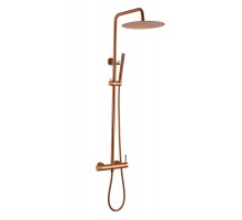 Стойка для душа со смесителем Boheme UNO BRUSHED BRONZE без излива