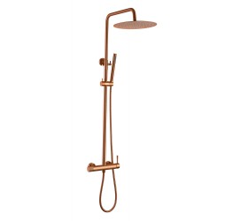 Стойка для душа со смесителем Boheme UNO BRUSHED BRONZE без излива