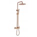 Стойка для душа со смесителем Boheme UNO COPPER BRUSHED без излива