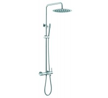 Boheme Стойка для душа с наливом верхний душ латунь 30см Uno хром 468-CR