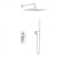 Смеситель для душа встроенный Qubic белый матовый 474-3-MW