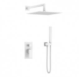 Смеситель для душа встроенный Qubic белый матовый 474-3-MW