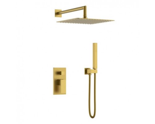 Смеситель для душа встроенный Qubic 474-3-BR бронза