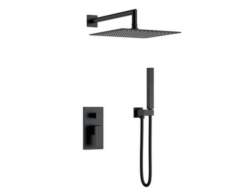 Смеситель для душа встроенный Qubic 474-3-B черный матовый