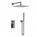 Смеситель для душа встроенный Qubic 474-3-GM оружейная сталь