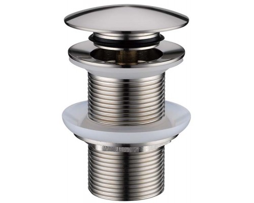 Донный клапан Boheme Uno, без перелива, автомат clik-clack, цвет никель, 612-NB