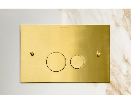 Кнопка для инсталляции Boheme латунь MATT GOLD ультраплоская 648-MG
