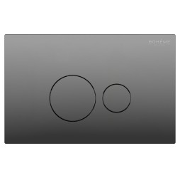 Кнопка для инсталляции Boheme, пластик Shine Gun Metal 668-SGM