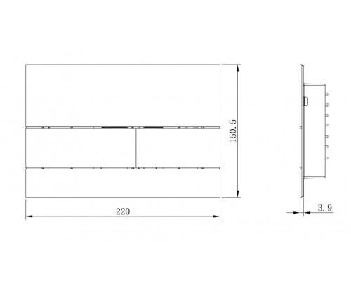 Кнопка для инсталляции, нерж.сталь COPPER BRUSHED Boheme 670-CB