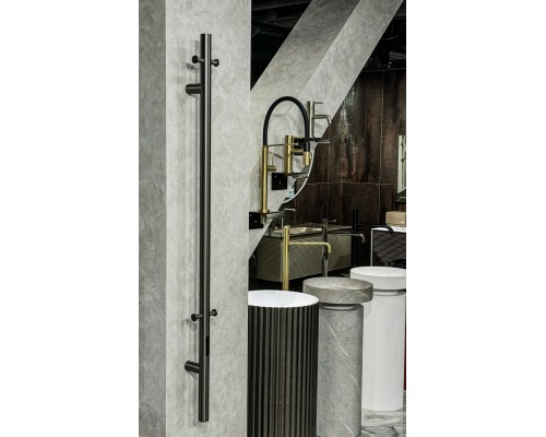 Полотенцесушитель электрический Uno NICKEL BRUSH 110 x 122 x 1500 мм никель