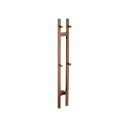 Полотенцесушитель электрический Boheme 2-трубы квадрат BRUSHED BRONZE