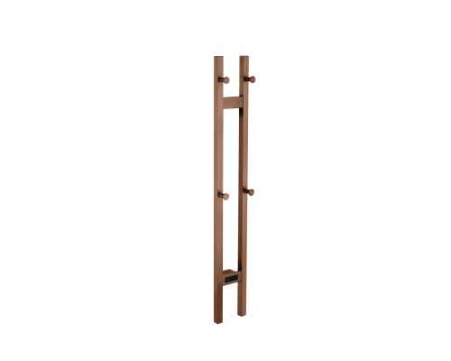 Полотенцесушитель электрический Boheme 2-трубы квадрат BRUSHED BRONZE