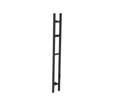 Полотенцесушитель электрический Boheme 2-трубы круглый BLACK