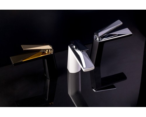 Boheme высокий Смеситель для умывальника БЕЛЫЙ+ЗОЛОТО 382-W