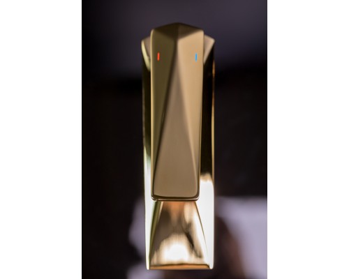 Boheme высокий Смеситель для умывальника БЕЛЫЙ+ЗОЛОТО 382-W