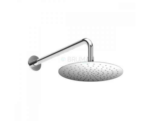 Душевая лейка стальная, Ø250 мм с настенным держателем - BlueR 145 526 4SR Sunrise