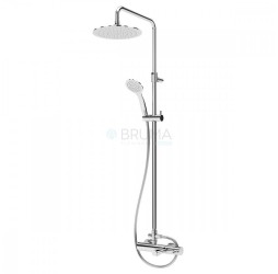 Душевая система с наливом на ванну, и верхней лейкой из ABS Ø230 мм Lusitano 107 260 6NS Night Sky