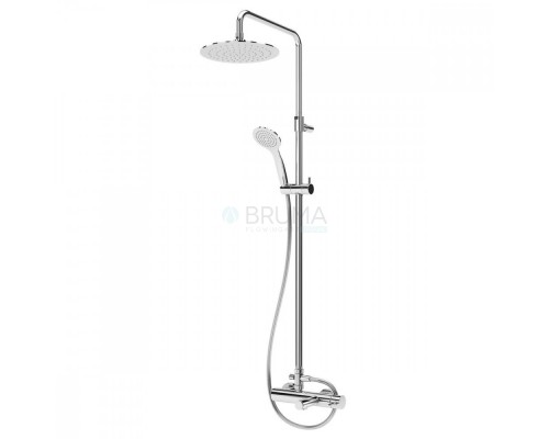 Душевая система с наливом на ванну, и верхней лейкой из ABS Ø230 мм Lusitano 107 260 6NS Night Sky