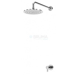 Душевой набор, скрытого монтажа, с латунной душевой лейкой Ø250 мм Leaf 167 702 1CR Chrome