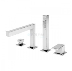 Смеситель на борт ванны, с наливом на ванну Linea 182 330 1NS Night Sky