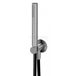 Душевой гарнитур, с ручным душем Elo, из нержавеющей стали X-Alpha 186 570 0IS Satin stainless steel