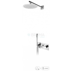 Душевой набор термостатический, скрытого монтажа, с душевой лейкой Ø250 мм, и ручным душем Hera 106 594 0SR Sunrise