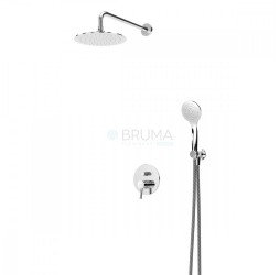 Душевой набор, скрытого монтажа, с душевой лейкой ABS Ø230 мм и ручным душем Emotion Lusitano 107 760 6NS Night sky