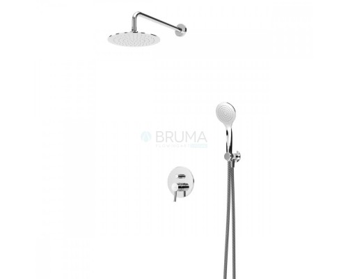 Душевой набор, скрытого монтажа, с душевой лейкой ABS Ø230 мм и ручным душем Emotion Lusitano 107 760 6NS Night sky