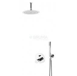 Душевой набор, скрытого монтажа, с душевой лейкой из нержавеющей стали UltraThin (Ультра тонкая) Ø250 мм Adagio 193 542 1CR Chrome