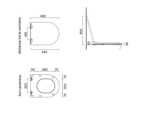 Catalano SFERA-ZERO Сиденье SLIM с микролифтом, цвет Seta Satinato