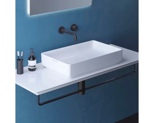 Раковина керамическая белая Catalano Green 60x38 настольная (эмаль CataGlaze+® Silver Titanium)