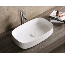 Раковина накладная, прямоугольная 59*37*13, белый, CR0045