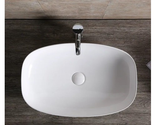 Раковина накладная, прямоугольная 60*38,5*13,5, белый, CR0063