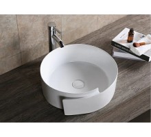 Раковина накладная, с завитком вправо 44*46*15, белый, CR0066