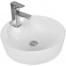 Раковина накладная, круглая, с отверстием под смеситель 44*44*13, белый, CR0090