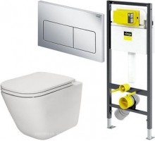 Унитаз с инсталляцией Viega Prevista Dry,  792596 и Комплект Roca Gap A34647L000 с крышкой Slim Soft Close A801472003  Унитаз с инсталляцией Viega Prevista Dry,  792596 и Комплект Roca Gap A34647L000 с крышкой Slim Soft Close A801472003