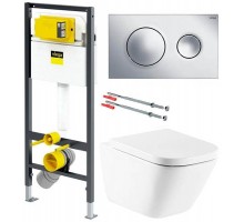 Унитаз с инсталляцией Viega Prevista Dry,  792855 и Комплект Roca Gap A34647L000 с крышкой Slim Soft Close A801472003  Унитаз с инсталляцией Viega Prevista Dry,  792855 и Комплект Roca Gap A34647L000 с крышкой Slim Soft Close A801472003